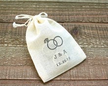 На заказ винтажные Свадебные ювелирные изделия для девичника Добро пожаловать в подарочные пакеты на шнурке из муслина 2024 - купить недорого