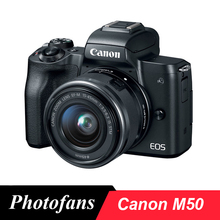 Беззеркальная камера Canon M50 с диагональю 15-45 мм f/3,5-6,3 IS STM объектив, черный цвет-МП фотосессия-4K-вариационный сенсорный экран-Wi-Fi 2024 - купить недорого