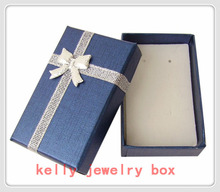 Бесплатная доставка, 48 шт./лот, синяя бумажная коробка для ювелирных изделий 5x8x3cm коробка для колец и серег, милое ожерелье, Подарочная коробка, ювелирная витрина упаковочная коробка 2024 - купить недорого