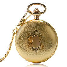 Половина охотник роскошь, изысканный Золотое Королевский щит Дизайн карманные часы автоматические механические fob Часы Для мужчин Для женщин кулон подарок reloj de bolsillo cep saati 2022 - купить недорого
