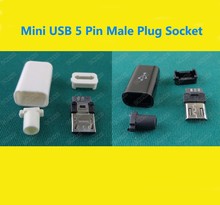4 шт. Micro USB 4-контактный Штекерный разъем, черный/белый, для сварки данных, OTG линейный интерфейс, «сделай сам», кабель для передачи данных, аксессуары 2024 - купить недорого