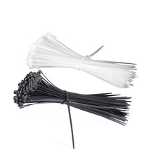 Cable de nailon con bloqueo automático, accesorio de color blanco/Negro, ancho de amarre de 100mm, 3X80mm, 1,8 Uds. 2024 - compra barato