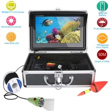 GAMWATER 10" Inch HD 1000tvl Underwater Fishing Video Camera Kit 6pcs 1W White LEDs Lights Video Fish Finder 20M 30M 50M 2024 - buy cheap