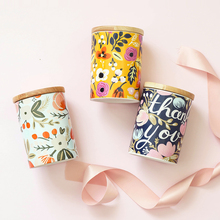 Nordic Style Wood Cover Ceramic Storage Cans for Teas/Candies/Buts Beautiful Floral Prints Sealed Jar Kitchen Storage Box 2024 - buy cheap