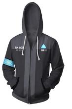 Sudadera con capucha para hombre y mujer, prenda deportiva con estampado 3D de Detroit, ropa para parte superior masculina, estilo Harajuku, de primavera e invierno, chaqueta con capucha, RK800 2024 - compra barato