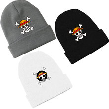 Аниме цельная соломенная шляпа пират Джелли Роджер искусственный хлопок Вязаные Лыжные черепа Осень Хип-хоп шапка зимняя шляпа для косплея подарок 2024 - купить недорого
