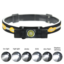 Caminhadas led farol XM-L2 1000lm 200m faixa 6 modos de luz branca à prova dwaterproof água 10w usb cabeça carregamento lampe frontale