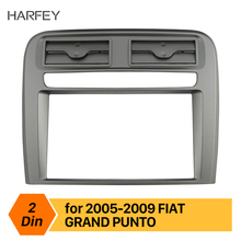 Harfey 2DIN Car radio fascia Bezel Trim Kit Cover for 2005-2009 FIAT GRAND PUNTO (Left Hand Drive) Dash Install Panel Car Plate 2024 - buy cheap