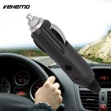 Vehemo Hot 12V Male Car Cigarette Lighter Socket Plug Adapter Charger Connector w/Light Plug & Play 2024 - buy cheap