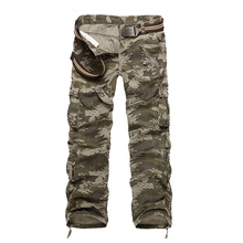 Pantalones Cargo militares para hombre, pantalón elegante de algodón con camuflaje, largo, con múltiples bolsillos, 7 colores, novedad 2024 - compra barato