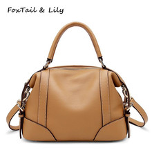 Женская сумка из натуральной кожи FoxTail & Lily с оригинальным дизайном, роскошные маленькие сумочки из натуральной воловьей кожи, мессенджеры на плечо 2024 - купить недорого