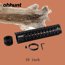 Ohhunt охотничьи Тактические Т-серии 10 дюймов Бесплатная Quad Picatinny Rail Handguard устанавливается на стандартный Карабин Длина AR-15 M16 винтовки 2024 - купить недорого