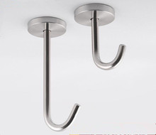 1PC Stainless Steel Top-mounted Hook Cabinet Bottom Board Hook Wardrobe Door Holder Bathroom Towel Hanger Kitchen OK 0935 2024 - buy cheap