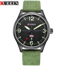NEW 2017 Curren Men's Sports Quartz Watches Mens Watches Top Brand Luxury Leather date week Wristwatches Relogio Masculino 8265 2024 - buy cheap