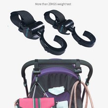 Ganchos para cochecito de bebé, accesorios para silla de ruedas, bolsa de transporte, gancho de suspensión, bolsa de pañales, 2 unids/lote 2024 - compra barato