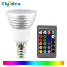 16 Color Magic RGB LED Light Lamp AC85-265V Holiday Memory Spotlight + 24key Showcase IR Remote Control E14 Color Changing bulb 2024 - buy cheap