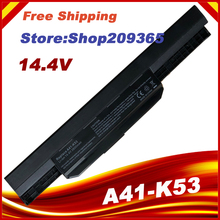 14.4V 4 Cells  laptop battery pack A32-K53 A41-K53 for ASUS K53 K53E X54C X53S X53 K53S X53E 2024 - buy cheap