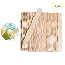 50Pcs/Lot Wave Shaped Ice Cream Sticks Natural Wooden Popsicle Stick Kids DIY Hand Crafts Art Ice Cream Lolly Cake Tools 2024 - buy cheap