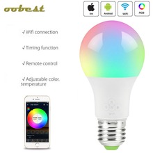 Smart led lamp WIFI Bulb RGB Dimmable 4.5W/6.5W E27 LED Bulb Light Bulb  Works with Alexa Google Home with APP Remote Control 2024 - buy cheap