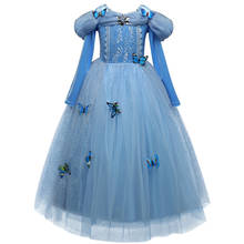 Платье для маленьких девочек; карнавальный костюм на Хэллоуин; Рождественский костюм; платья; Одежда для девочек; платье с бабочками для подростков; детская Праздничная фантазия; Vestidos 2024 - купить недорого