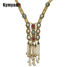 Collier Femme Long Necklace Women Bohemian Statement Boho Jewelry Necklace For Women Bijoux Tassel Necklaces & Pendants Jewelry 2024 - buy cheap