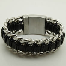 3cm 9'' heavy & width men/boy cool motorcycle 316L stainless steel bracelet 2024 - buy cheap