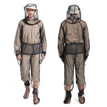Outdoors Fishing Camping Mosquito Mesh Clothes Suits Men Women Shirt Pants Gloves Soft Summer Jungle Explore Prevent Bite Sets 2024 - buy cheap