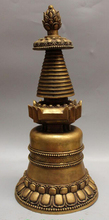 xd 002506 20" Chinese Tibetan Religion Bronze Buddhism Buddha Stupa Pagoda Tower Statue 2024 - buy cheap