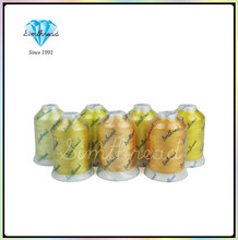 7 Yellow color Shade 100% Rayon Machine Embroidery Thread Ideal for Most Embroidery Machines 800m each 2024 - buy cheap
