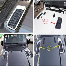 Yimaautotrims Front Hood Bonnet Engine Air Conditioning AC Vent Cover Trim For Jeep Wrangler JL 2018 - 2022  Exterior Mouldings 2024 - buy cheap