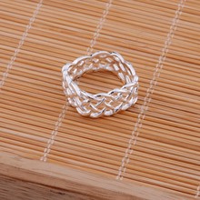 interlaced hollow Wholesale silver plated ring 925 Fashion jewelry Silver Ring 925sterling-silver CVPFDIGH 2024 - buy cheap