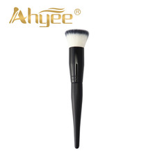 Ahyee New 1PCS Pro Flat Foundation Brush For Face Stippling Brush With Liquid Powder Foundation Black Wood Handle Makeup Brush 2024 - buy cheap
