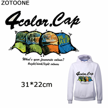 ZOTOONE Punk Hats Patches for Clothing Diy Cap Iron on Transfer New Design for T-shirt Thermal Transfer Patch Garment Heat Press 2024 - buy cheap