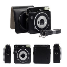 Besegad-estuche de almacenamiento de cámara de cuero sintético, bolsa protectora con correa de hombro para Fujifilm Instax SQ6 2024 - compra barato