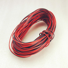 30 meters 22awg 20awg Extension Cable Wire Cord led Strips Single Colour  Red/Black  2pin Hookup Wire 2024 - buy cheap