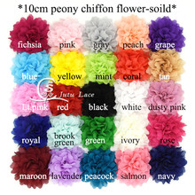 60 pcs/ lot , 10 cm chiffon Flowers Wedding Headband Fabric hair/apparel hair accessories 2024 - buy cheap