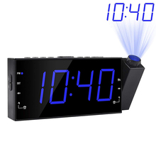 Night Lumimnous Projection Alarm Clock Electronic Digital LED Table Desk Beside Alarm ClocK With FM Radio Also For Children 2024 - buy cheap