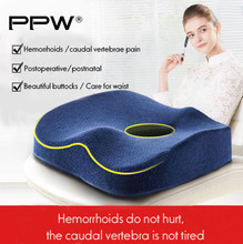 PPW Supplier Coccyx Orthopedicl Memory Foam/ Bamboo charcoal Seat Cushion for Car Office Home and Travel 2024 - buy cheap