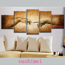 Hand Painted Abstract Picture On Canvas Handshake Oil Painting For Living Room Decor Wall Art Hang Pictures Group Of Paintings 2024 - buy cheap
