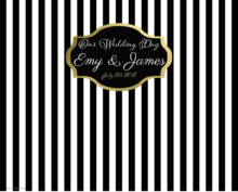 custom Black And White Striped Frame backdrop  High quality Computer print wedding photography studio background 2024 - buy cheap