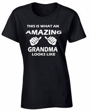 New Fashion T Shirt Graphic Letter Short O-Neck Compression Womens This Is What An Amazing Grandma Looks Like Gift T Shirts 2024 - buy cheap