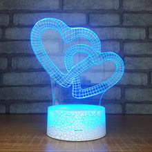 Creative Seven Color Acrylic Plate Touch Table Lamp Christmas decorations gift for baby room Lighting USB Desk Lamp 2024 - buy cheap