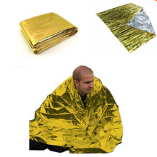 Спасательное одеяло emergent survive thermal mylar lifesave, аптечка для оказания первой помощи, лечебный лагерь, теплое тепло, сухое пространство, фольга, бушкрафт, для улицы 2024 - купить недорого