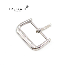CARLYWET 14 16 18 20 22mm Replacement 2mm Tongue Stainless Steel Pin Buckle For Watchband Strap For Rolex Omega Tudor IWC JL Tag 2024 - buy cheap