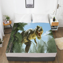 Sábana de cama personalizada Digital 3D HD con elástico, Twin bajera sábana de dibujos animados/Full para niños, Funda de colchón de dinosaurio de tiro 2024 - compra barato