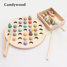 Candywood, Новое поступление 2019, детские развивающие Игрушки для раннего развития, бусины-клипсы, многофункциональная обучающая игрушка для рыбалки для детей, Монтессори 2024 - купить недорого