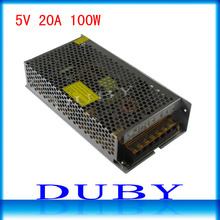 10piece/lot 5V 20A 100W Switching power supply Driver For LED Light Strip Display Factory Supplier  Free Fedex 2024 - buy cheap