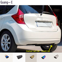 Pegatinas para carrocería de coche Nissan Note 2011-2017, cubierta de silenciador Exterior, parte trasera para extremo de tubo, punta de escape, ornamento para salida trasera, 1 Uds. 2024 - compra barato