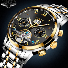 Watches Men LIGE Top Brand Luxury Men's Sports Waterproof mechanical Watch Man Full Steel Military Automatic Wrist watch Relojes 2024 - buy cheap