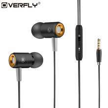 Overfly Wired Earphone Sport Super Bass Stereo Metal Earphone Waterproof Headphone with Microphone Headset for Phone Samsung 2024 - buy cheap